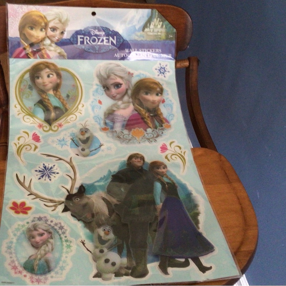 Disney Frozen Wall Stickers with Blue and White Accents